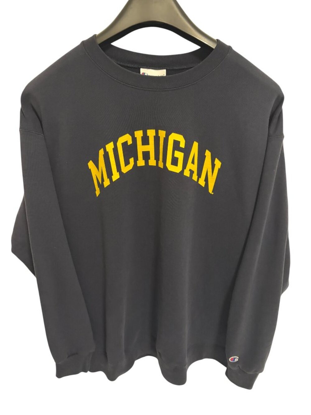 Michigan Wolverines Crew Neck Pullover Sweatshirt Size 3XL Blue Champion